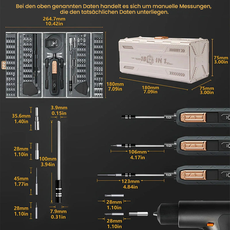 180-in-1-Präzisionsschraubendreher-Set