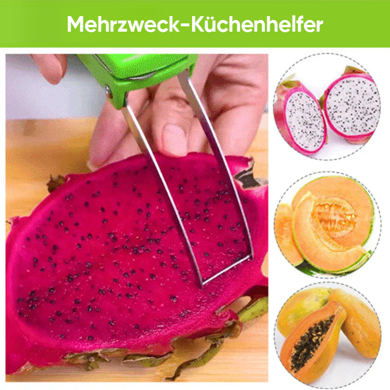 🍉Multifunktionaler Obstschneider aus Edelstahl