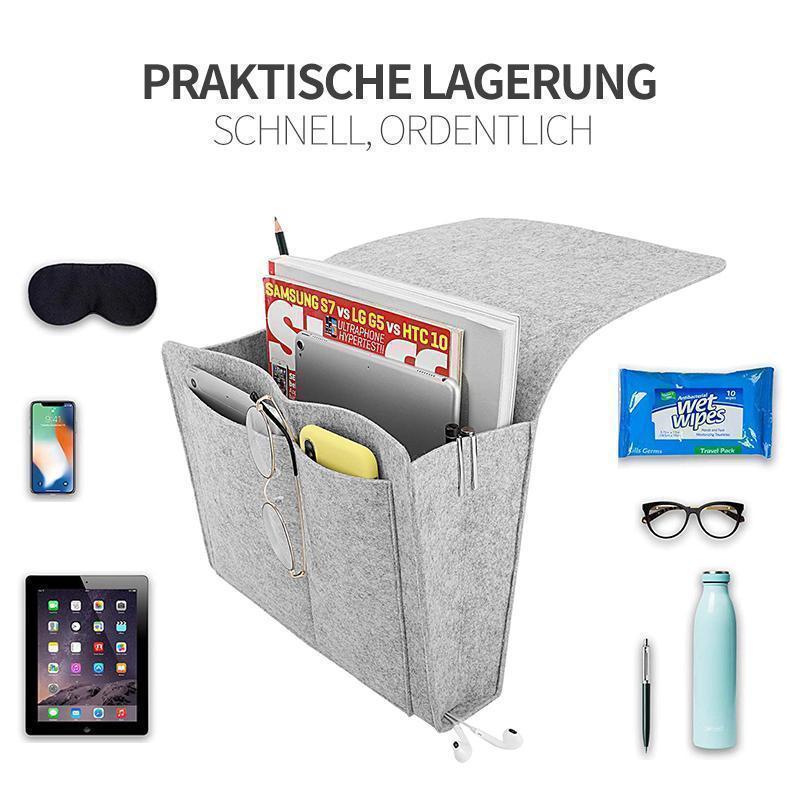 🎉Bettaufhänger-Aufbewahrungstasche aus Filz für Bett/Sofa/Tisch✨😍