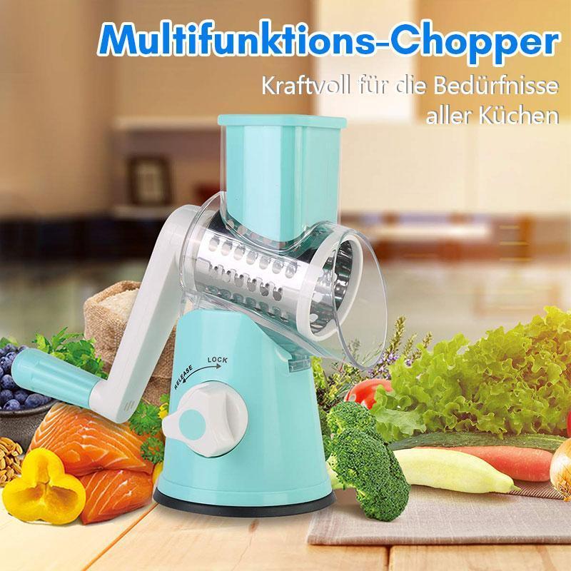 Multifunktions-Chopper manuelle rotierende Reibe Gemüse Obst Cutter Küchengeräte