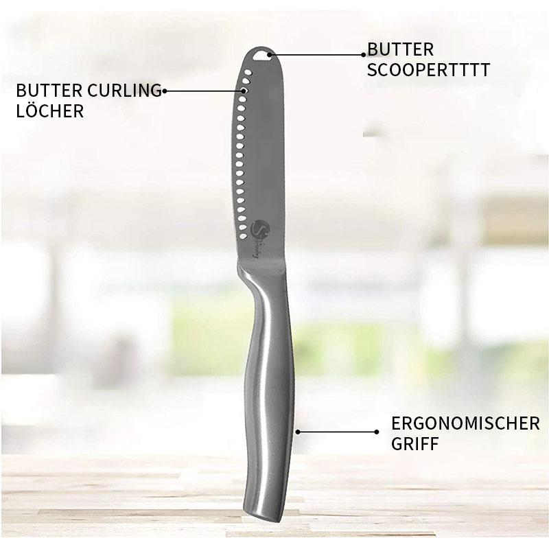 Edelstahl Buttermesser