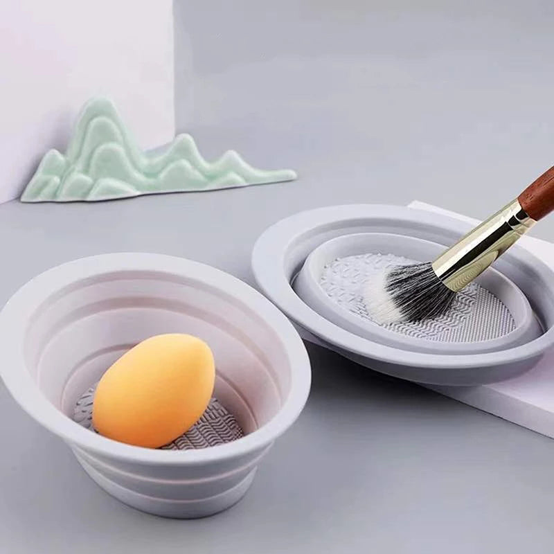 Reinigungsschale für Make-up-Pinsel aus Silikon