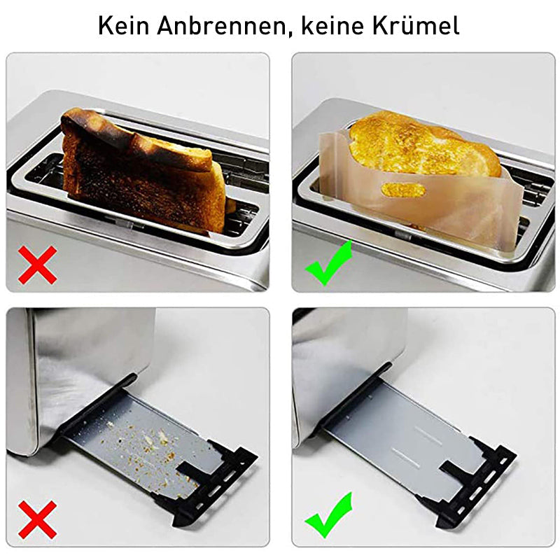 Wiederverwendbarer hochtemperaturbeständiger Teflon-Toastbeutel(5 Stück)