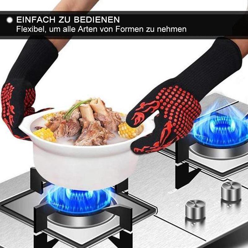 Bequee professionelle Grillhandschuhe hitzebeständige Handschuhe - 1 Paar